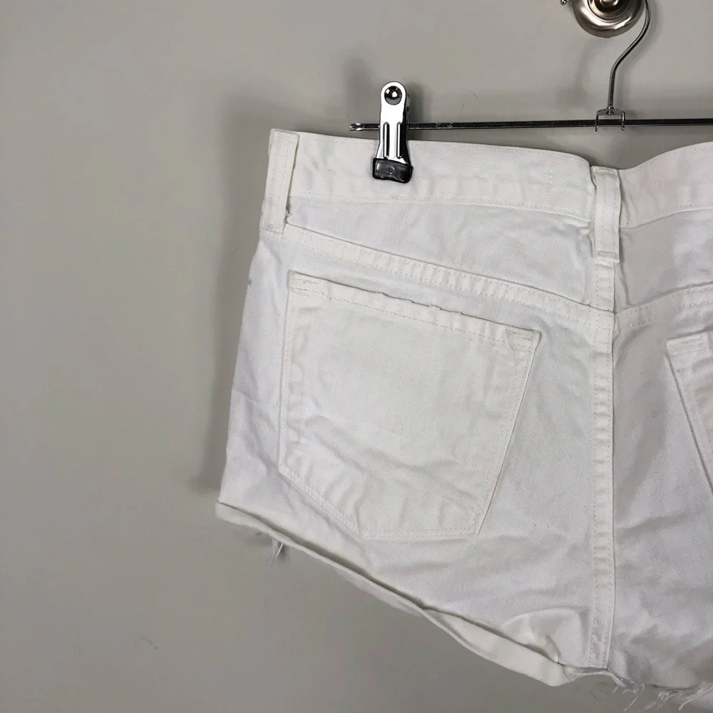 J Brand Vixen White Cut Off Denim Shorts 239